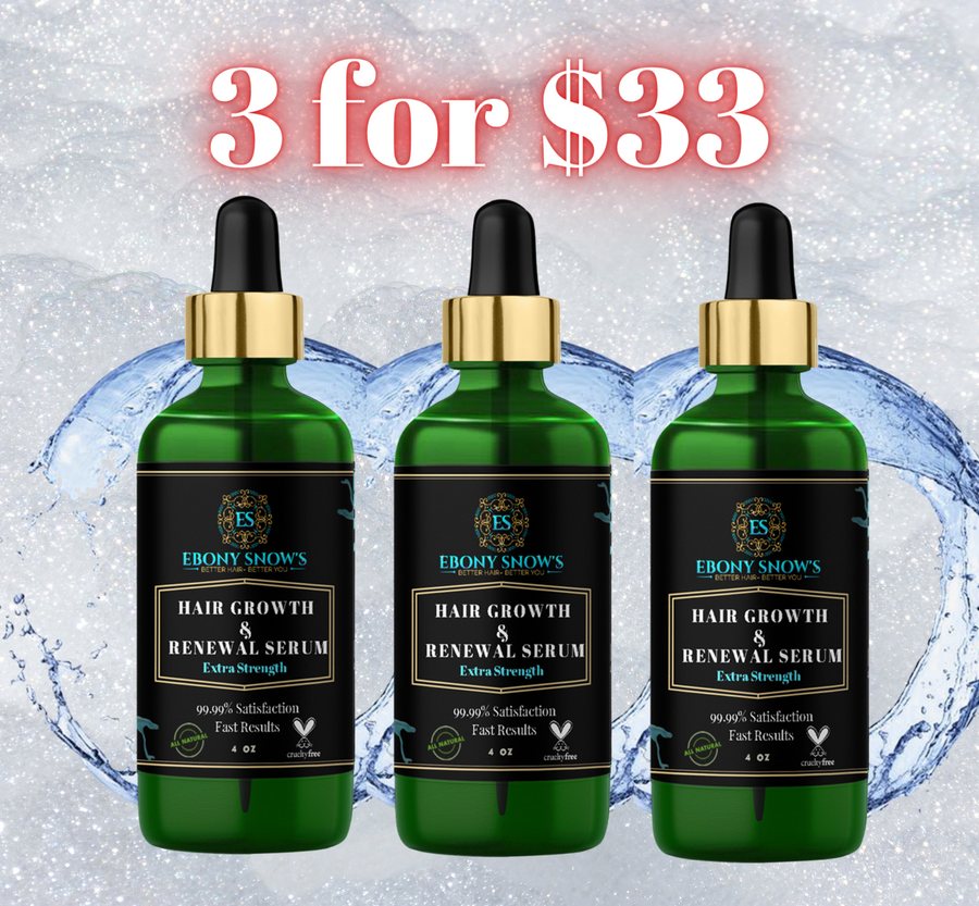 3 for $33 - Hair Growth & Renewal Serums