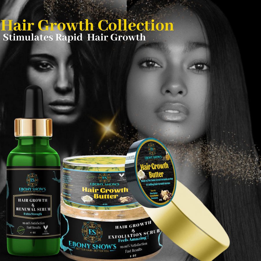 Hair Care & Growth Set Includes Serum, Scrub & Butter