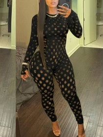 Fish net Jumpsuit