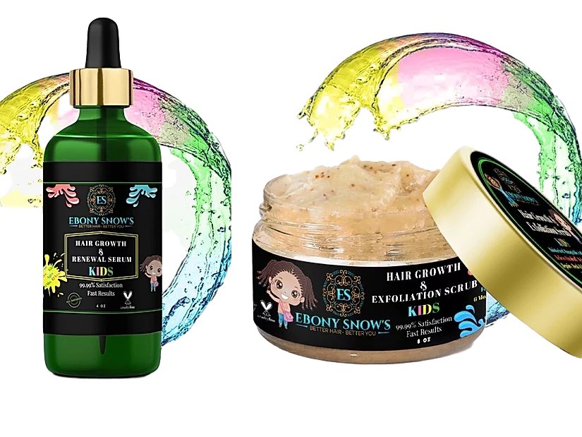 Kids Hair Care Enhancement Set- Includes Serum & Scrub