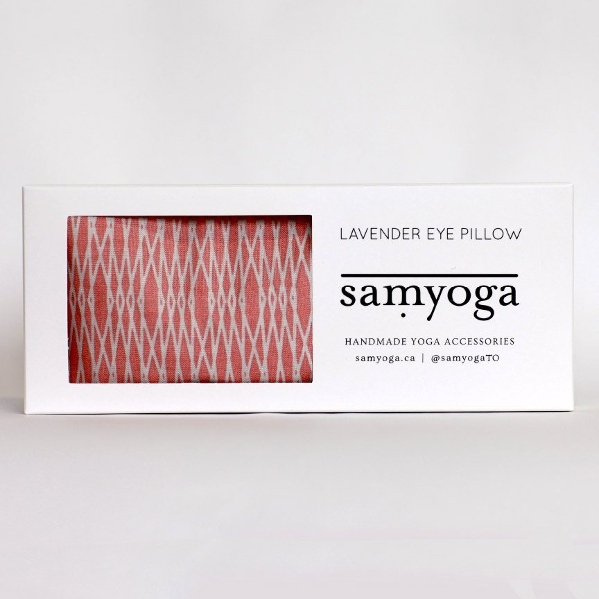 Lavender Eye Pillow - Pink Geometric
