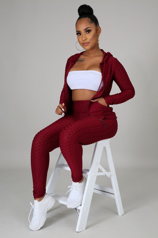 Maroon - Comfy Stretch All Purpose 2 Pc