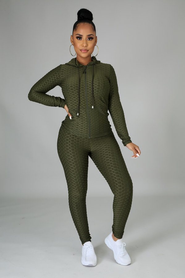 Olive- Comfy Stretch All Purpose 2 Pc