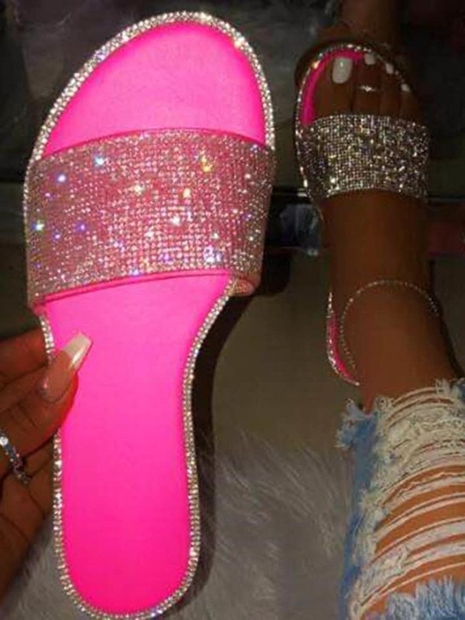 Pink Bling Slides