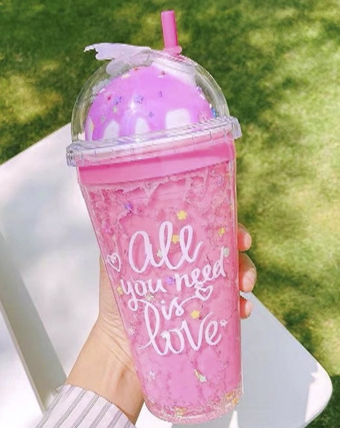 Pink Ice Cream Cup