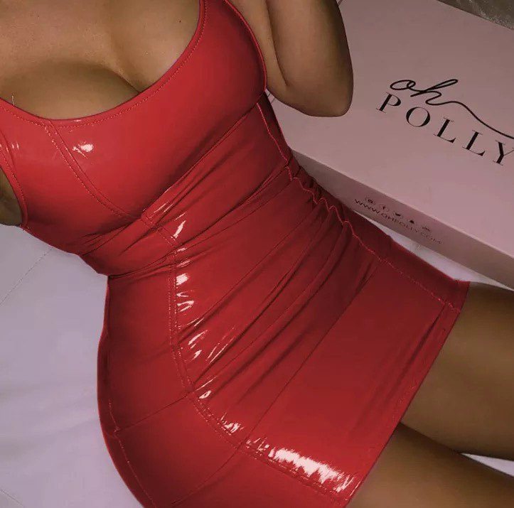 Red Wet Body Dress