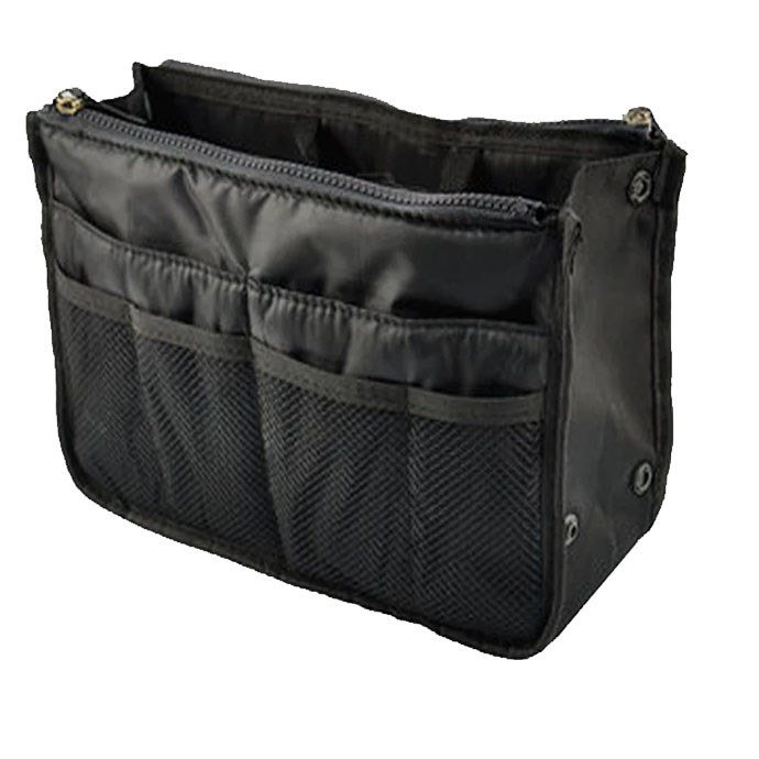 Slip In Bag - Purse Organizer - Black