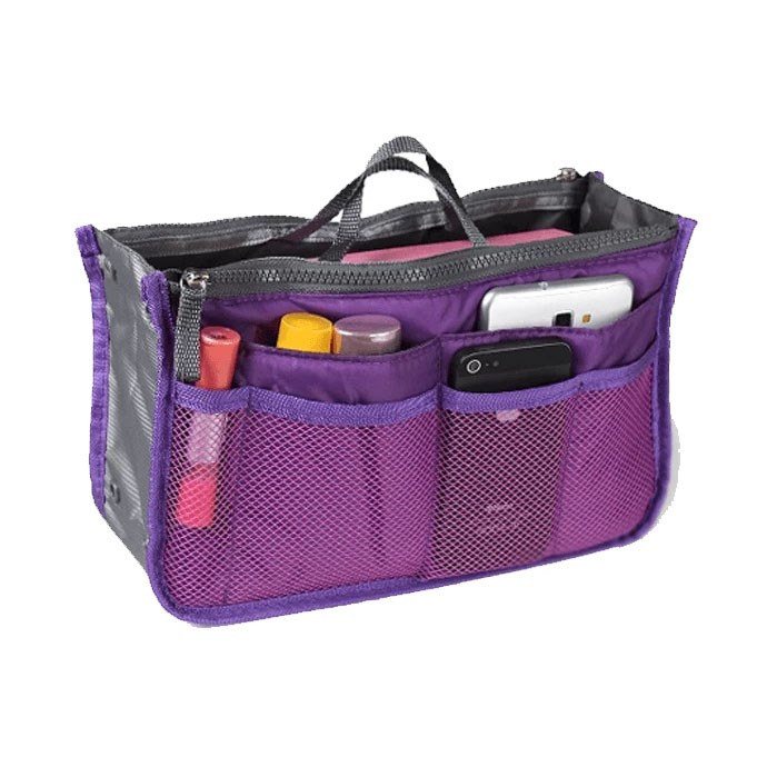 Slip In Bag - Purse Organizer - Purple