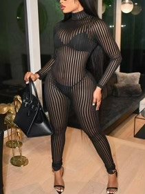 Striped Jumpsuit